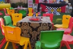 Children-Chairs-setup-for-Birthday-Car-Theme