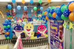 birthday-baby-shark-theme-decor-setup
