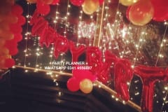 Love-Birthday-Theme-Red-pink-balloons-decor-setup-2