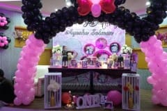 Minnie-mouse-arch-on-Stage-and-back-ground-for-Birthday-Celebration-with-minnie-mouse-theme-Party